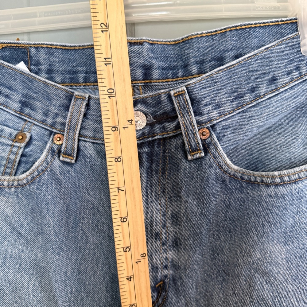 Levi's 505 Straight Leg Jeans Tag W31 L30 Hemmed 31x25 Zip Fly Mid Rise 2020 - Picture 9 of 11